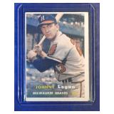 1957 Topps #4 Johnny Logan  Milwaukee Braves John