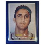 1957 Topps #37 Frank Torre  Milwaukee Braves