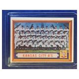 1957 Topps #204 Kansas City Athletics TEAM CARD -
