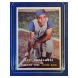 1957 Topps #218 Ray Jablonski  Chicago Cubs St.