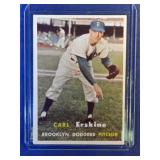 1957 Topps #252 Carl Erskine Brooklyn Dodgers Los