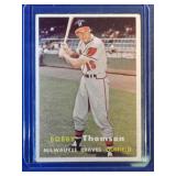 1957 Topps #262 Bobby ThomsonMilwaukee Braves New