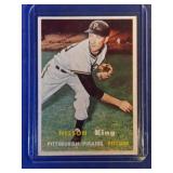 1957 Topps TOUGH #349 Nelson King  Pittsburgh