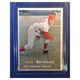 1957 Topps #374 Don Cardwell ROOKIE CARD  Phila