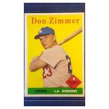 1958 Topps #77 Don Zimmer  Los Angeles Dodgers