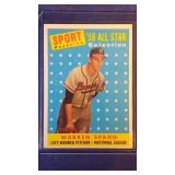 1958 Topps #494 Warren Spahn All-Star  Milwaukee