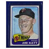 1965 Topps #62 Jim Kaat error KattMinnesota Twins