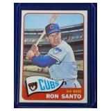 1965 Topps #110 Ron Santo card  Chicago Cubs