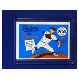 1968 Fleer Laughlin #52-1955 World Series Brooklyn