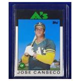 1986 Topps Jose Canseco ROOKIE CARD  Oakland