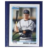2010 Russell Wilson BASEBALL ROOKIE CARD-Seahawks