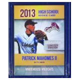 2013 Patrick Mahomes Baseball Rookie Phenoms