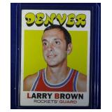 1971-72 Topps Larry Browns ROOKIE CARD  Denver