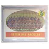 1958 Topps Green Bay Packers TEAM CARD Bart Starr