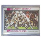 1973 Topps Larry Csonka - Miami Dolphins Syracuse