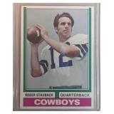 1974 Topps Roger Staubach  Dallas Cowboys Navy