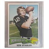 1975 Topps Ken Stabler  Oakland Raiders Alabama