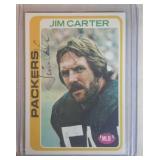 AUTOGRAPHED 1978 Topps Jim Carter  Green Bay
