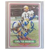 AUTOGRAPHED 1980 Topps Chester Marcol  Green Bay