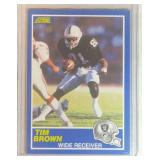 1989 Score Tim Brown ROOKIE CARD  Oakland Raiders