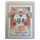 1989 Topps Sterling Sharpe ROOKIE CARD  Green Bay