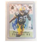 AUTOGRAPHED 1998 Edge Corey Bradford ROOKIE CARD 