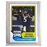 2015 Future Stars Patrick Mahomes ROOKIE CARD 