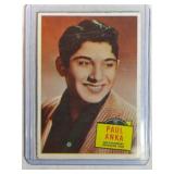 1957 Topps Paul Anka HIT STARS ROOKIE CARD