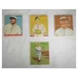 lot of four 1933 Goudey Baseball cards