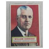 1955 Topps Baseball William Harridge #1 President