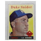 1958 Topps Baseball Duke Snider #88
