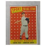 1958 Topps Baseball All-Star Mickey Mantle #487