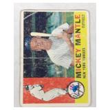 1960 Topps Baseball Mickey Mantle #350