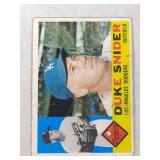 1960 Topps Baseball Duke Snider #493