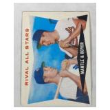 1960 Topps Baseball Mickey Mantle / Boyer #160