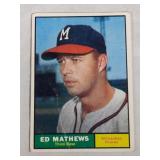1961 Topps Baseball Eddie Mathews #120