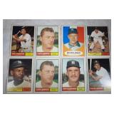 eight 1961 Topps Baseball Yankee cards
