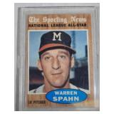 1962 Topps Baseball All-Star Warren Spahn #399