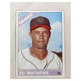 1966 Topps Baseball Eddie Mathews #200