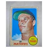 1968 Topps Baseball Eddie Mathews #58