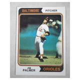 1974 Topps Baseball Jim Palmer #40