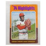 1975 Topps Baseball Highlights Bob Gibson #3