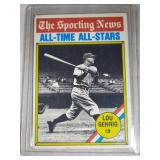 1976 Topps Baseball All-Stars Lou Gehrig #341