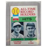 1979 Topps Baseball Sisler/Cobb #411