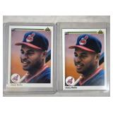 two 1990 Upper Deck Baseball Joey Belle #446