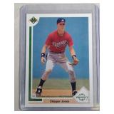 1991 Upper Deck Baseball Chipper Jones #55