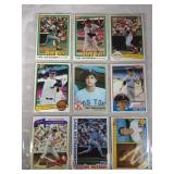 Carl Yaztrzemski baseball cards-9 cards