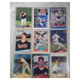 Tom Glavine baseball cards-9 cards
