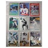 Rickey Henderson baseball cards-9 cards