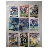 Michael Irvin football cards-9 cards